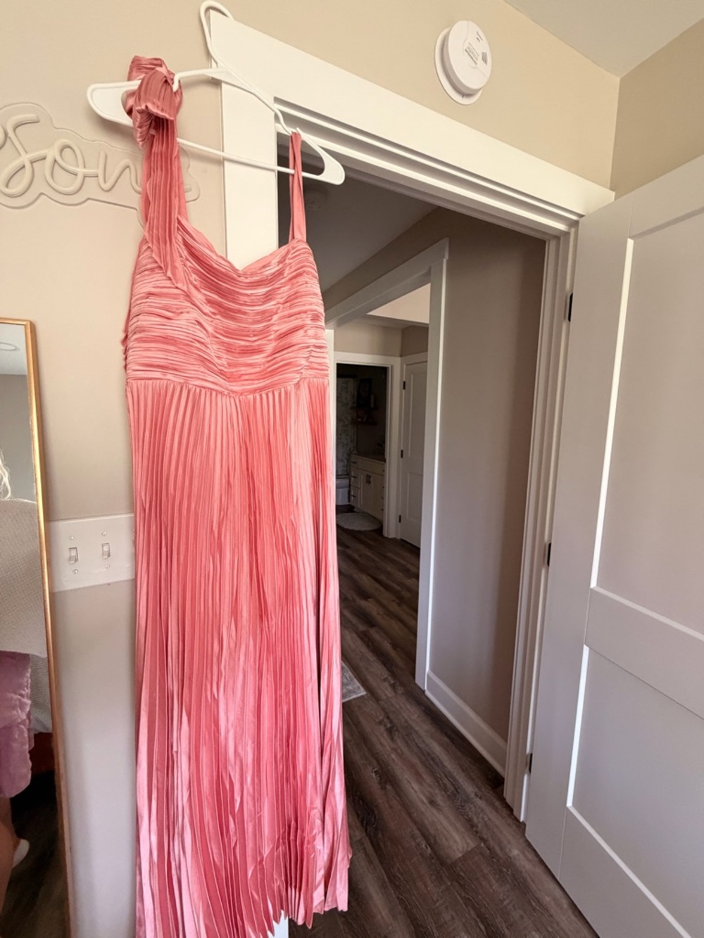 Lulu's Dusty Rose Ruched Maxi Dress